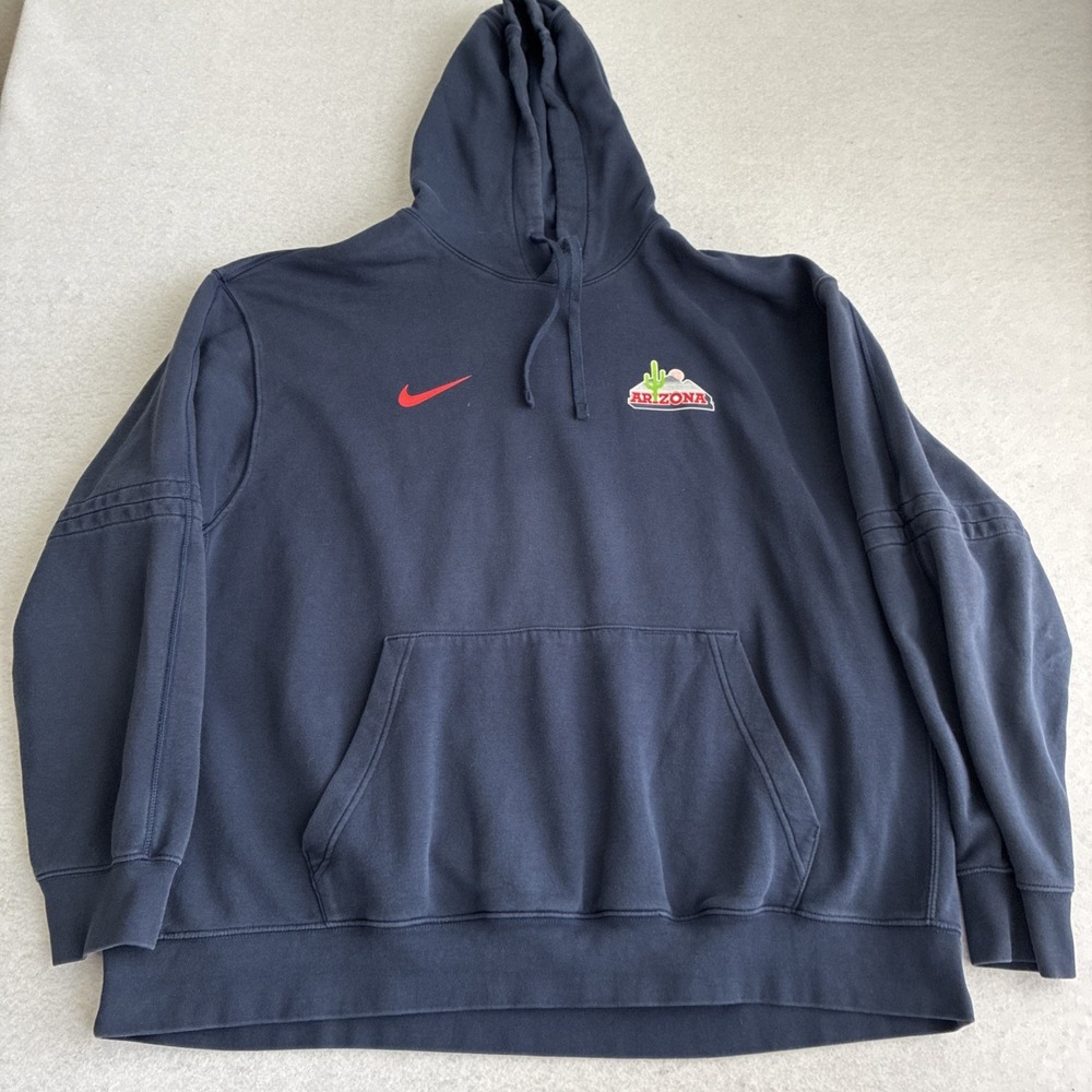 Vintage 90s Nike Arizona Wildcats Retro Cactus Logo Mens Hoodie 3XL NCAA College